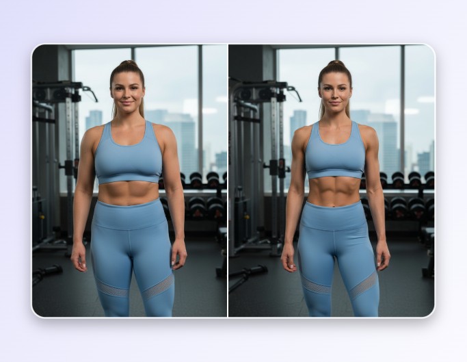 Slim a muscle lady