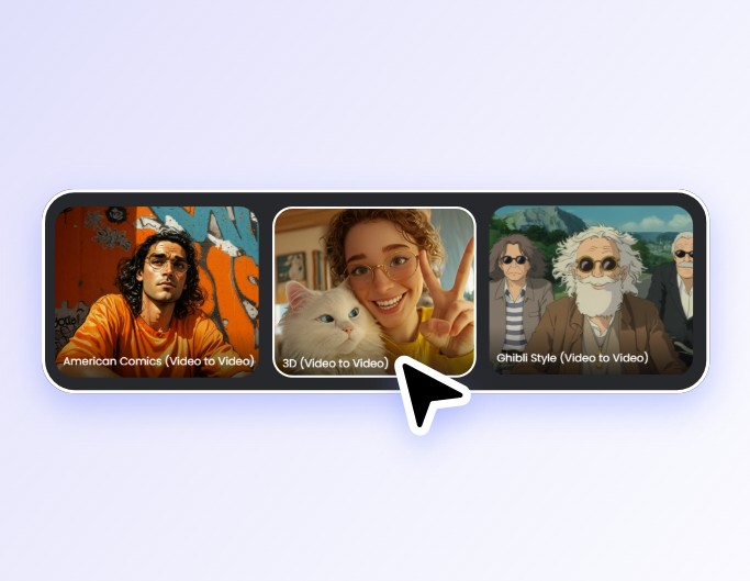 Step 1 select a video to cartoon style
