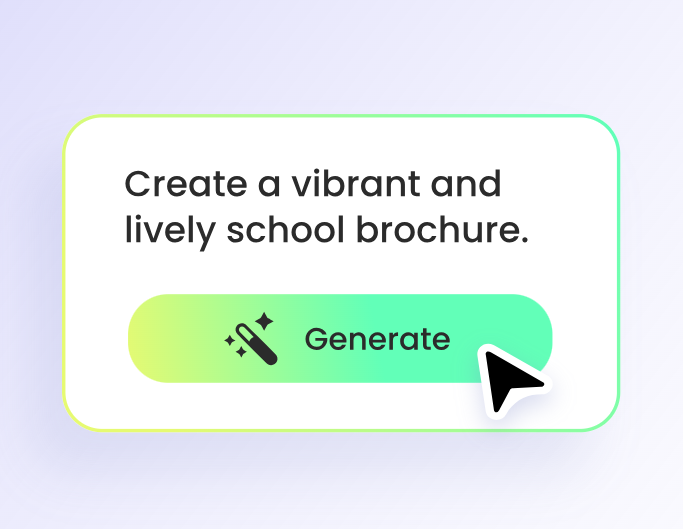 Step 1 to input the brochure text prompt