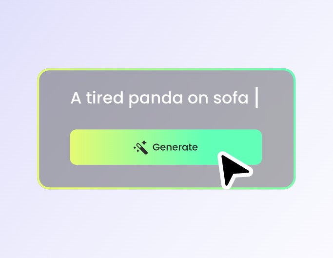 Step 1 type text to describe your meme idea