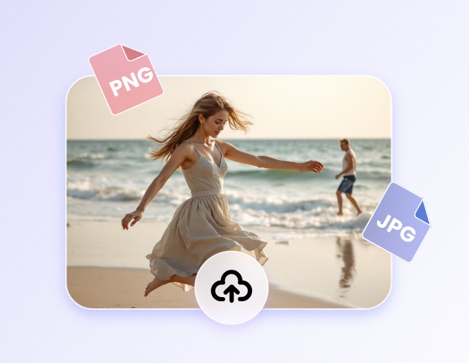 Step 1 upload PNG and JPG image to Fotor image object remover
