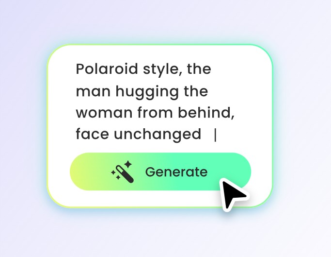 Paso 2: Personaliza el estilo y las posturas introduciendo prompts de Polaroid.
