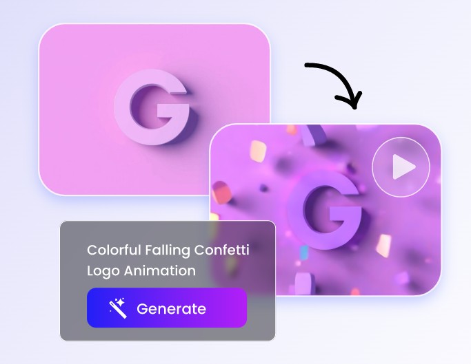 Step 2 enter text prompts to describe your logo animation ideas