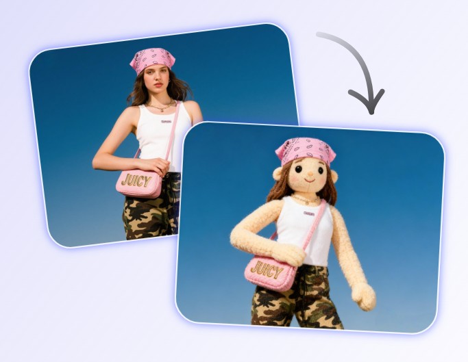 写真からかわいいAI人形を生成 ぬいぐるみ作成アプリ