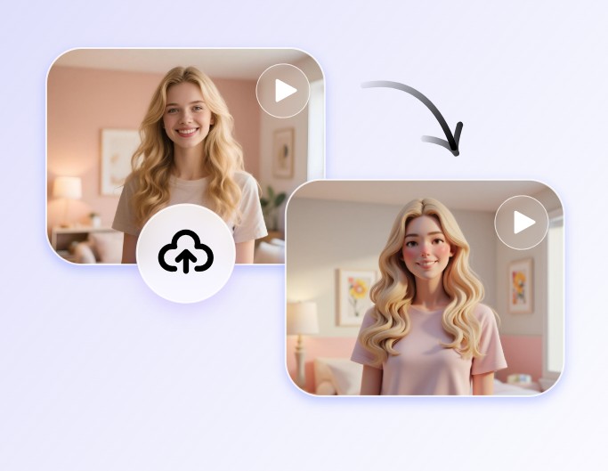 Step 2 upload a video to Fotor AI video cartoonizer