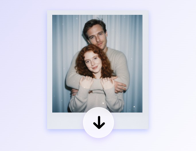 Step 3 download the AI generate Polarid picture without watermarks