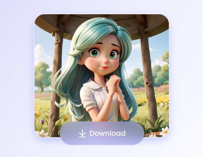 Étape 3 : Télécharger le personnage original généré par IA en qualité HD