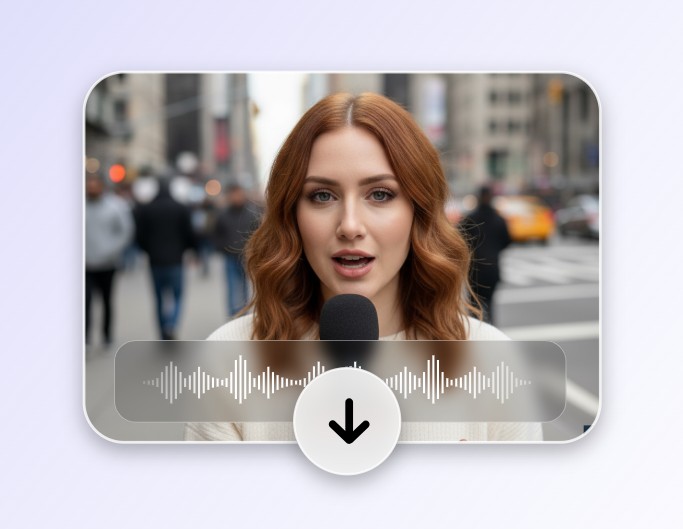 Step 3 download the AI generated audio synchronzied video