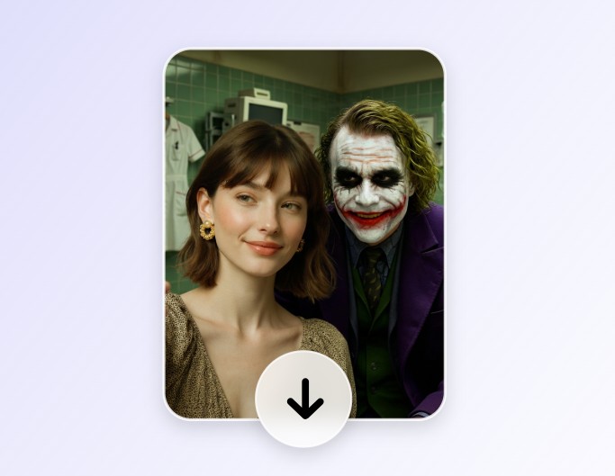 Step 3 download the ai generated celebrity selfie