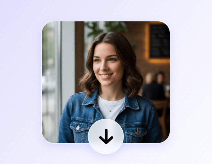 Step 3 download the image featuring a woman with a sharp jawline