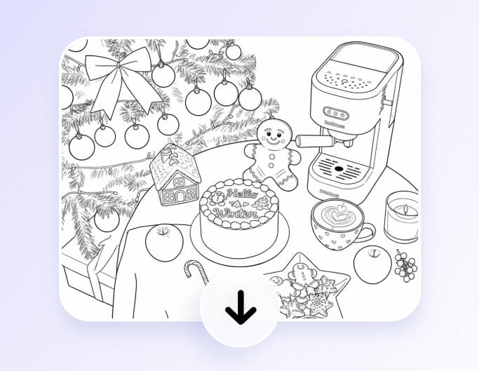 Step 3 download the line drawing art without watermark