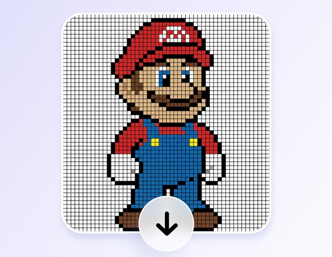 Step 3 download the mario perler bead pattern without watermark