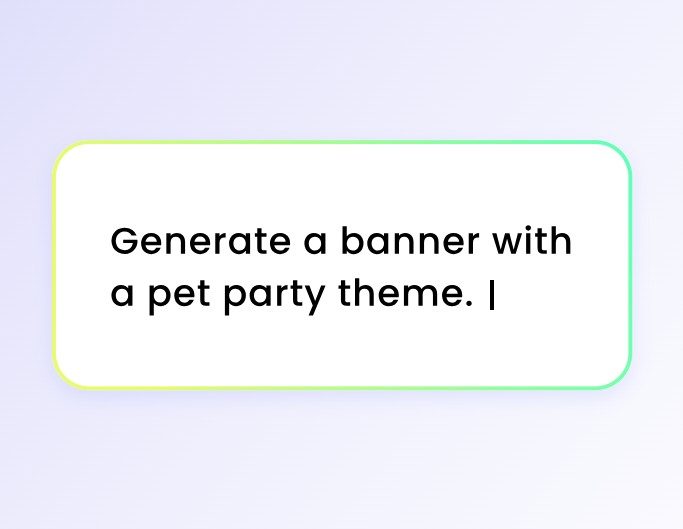 Step one to enter your prompt in fotor ai banner maker