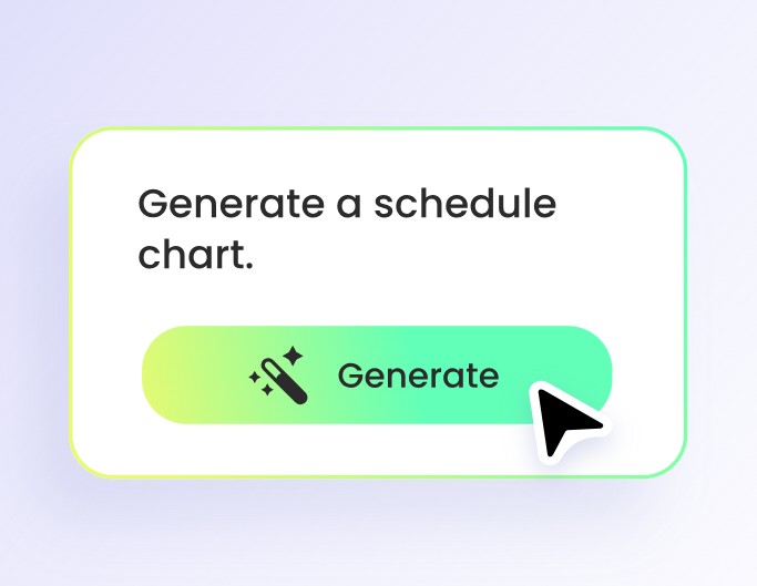 Step one to input the schedule content