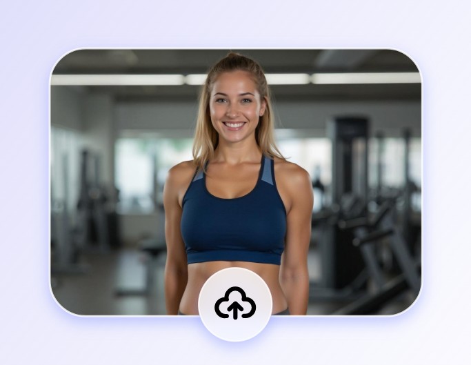 Step one to upload a image to change image pose