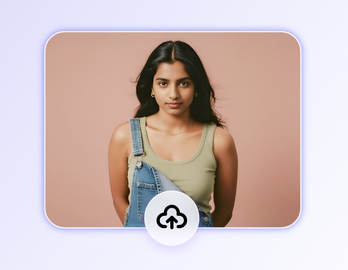 Step one upload a photo of an indian girl
