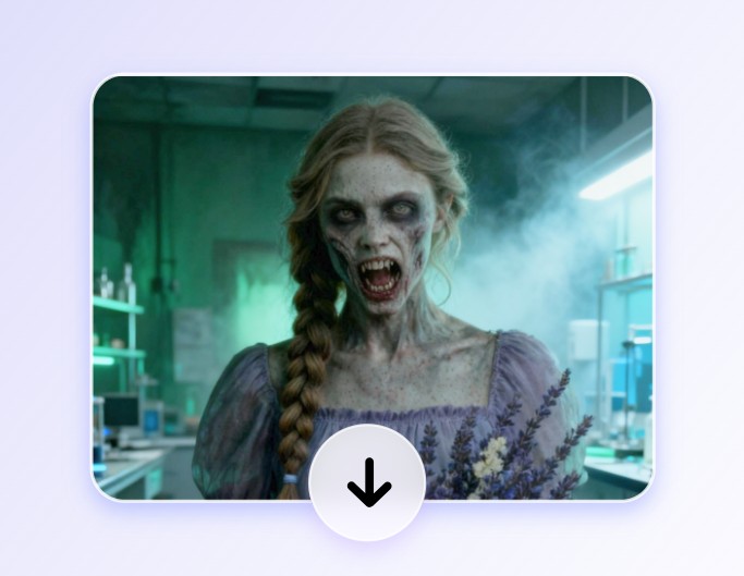 Step three to download the zombie picture