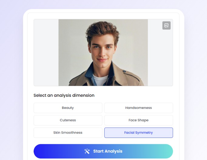 Step2 choose the facail symmetry dimension