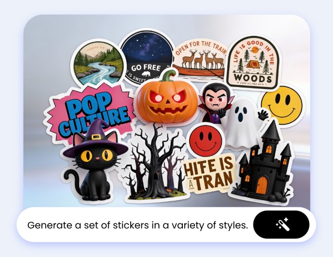 Sticker mockup generator