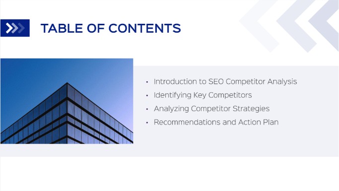 Table of contents