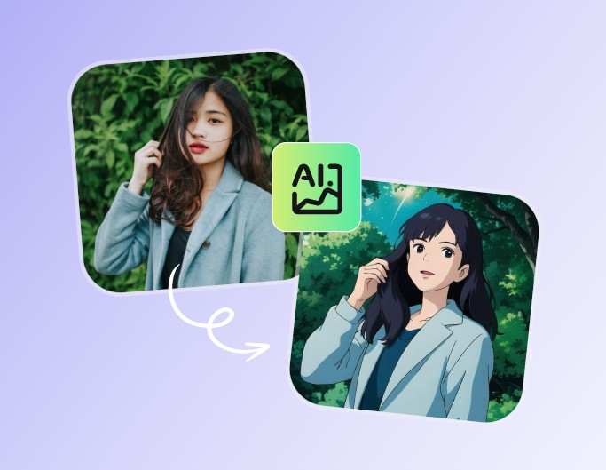 Transformer une photo de fille en une image de style Ghibli avec le filtre Ghibli de Fotor