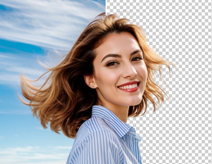 Générateur de fond transparent pour photo de profil