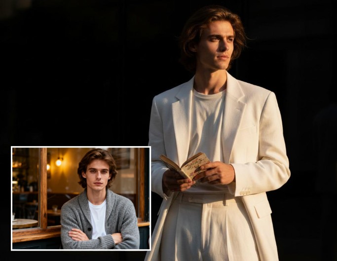 Turn a casual picture of a man into a cinematic portrait with fotor