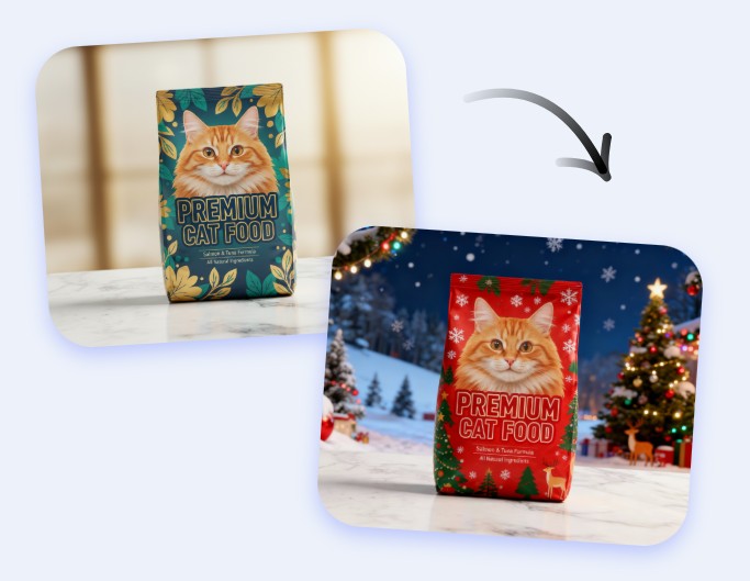 Turn an ordinary cta food package into a xmas one
