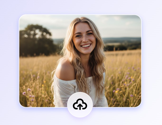 Upload a picture of a beautiful girl to fotor vampire filter