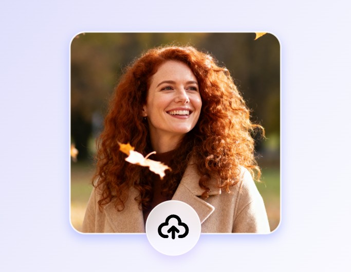 Upload an image of a woman with curly hair