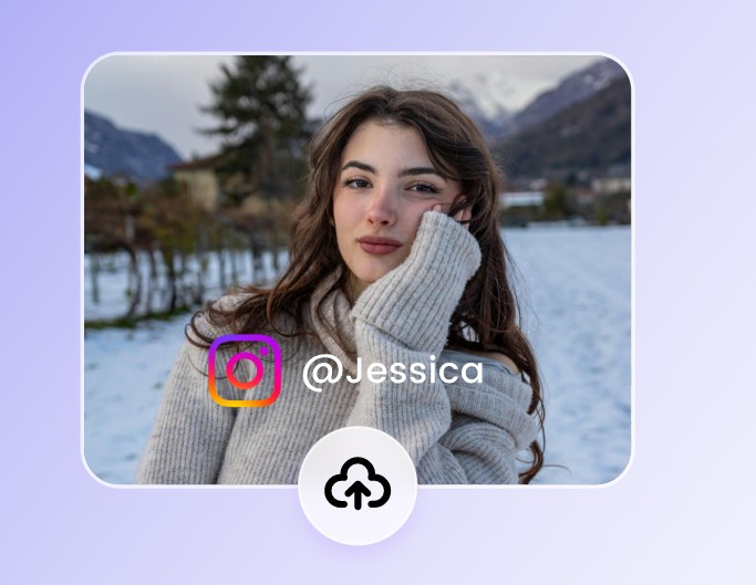 Upload your downloaded ig reel to fotor