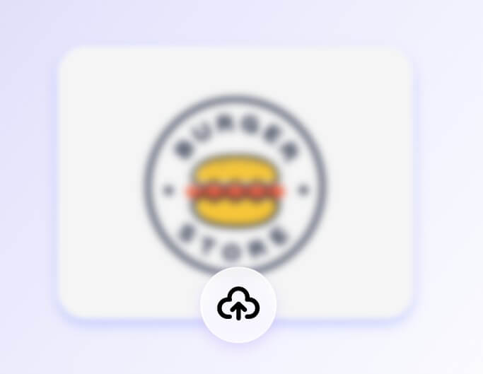 Upload your low quality logo to fotor