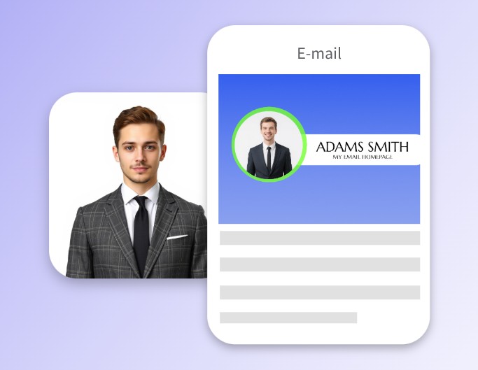 Use a resume photo for a personal email avatar
