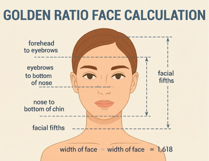 What is golden ratio face calculation