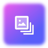Multiple photo frame icon