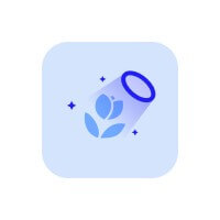 El icono azul perfecciona el color y la iluminación de las fotos