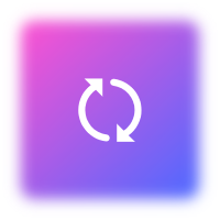 Purple gradient update icon