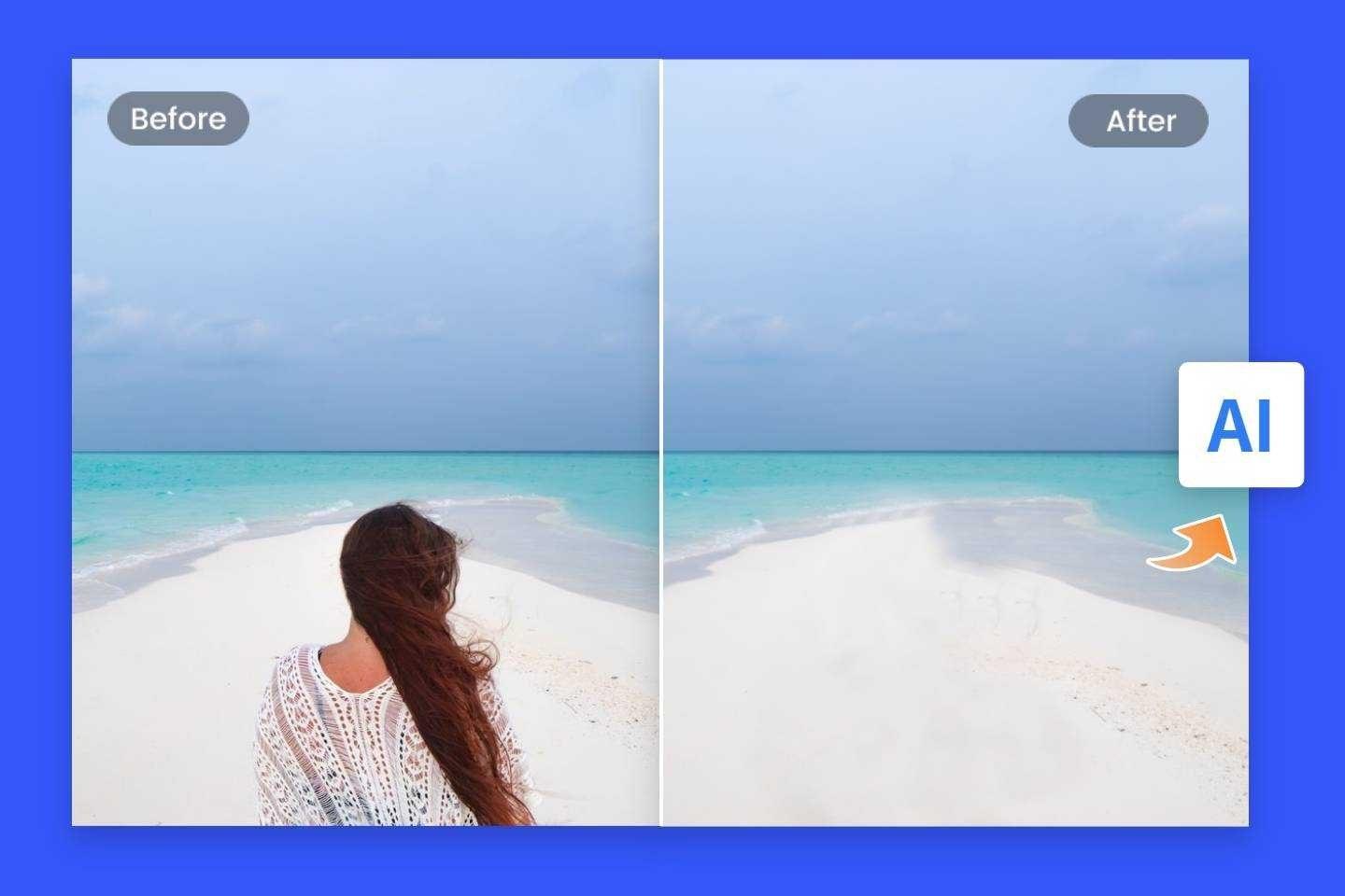 Supprimer une personne sur une photo gratuitement en ligne avec Fotor