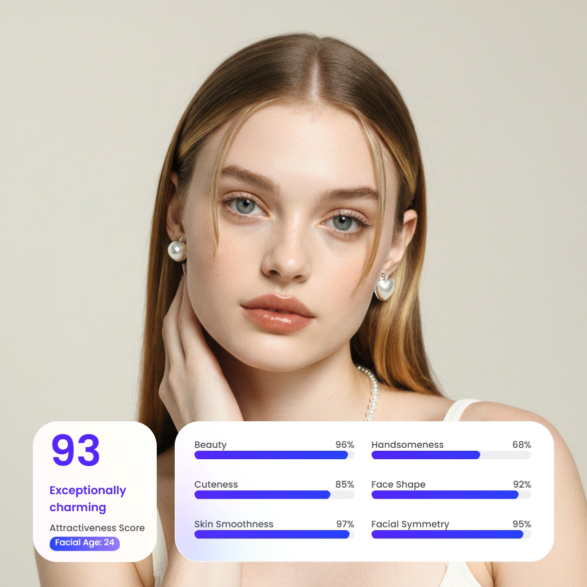 Test de beauté IA gratuit en ligne dans Fotor