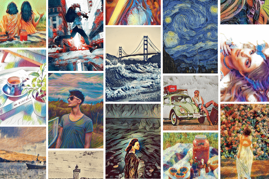 turn multiple pictures into paintings with fotor goart ai photo to painting converter