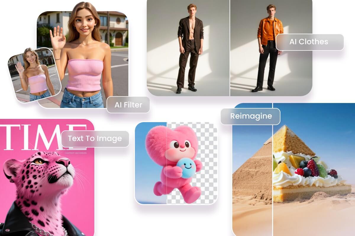 Multiple AI editing tools for enhancing and retouching photos in seconds with Fotor free online AI photo editor