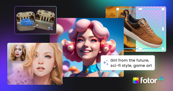Die KI hat mit dem Fotor AI Bild Generator ein schoenes Maedchen wie ein professionelles Model erschaffen