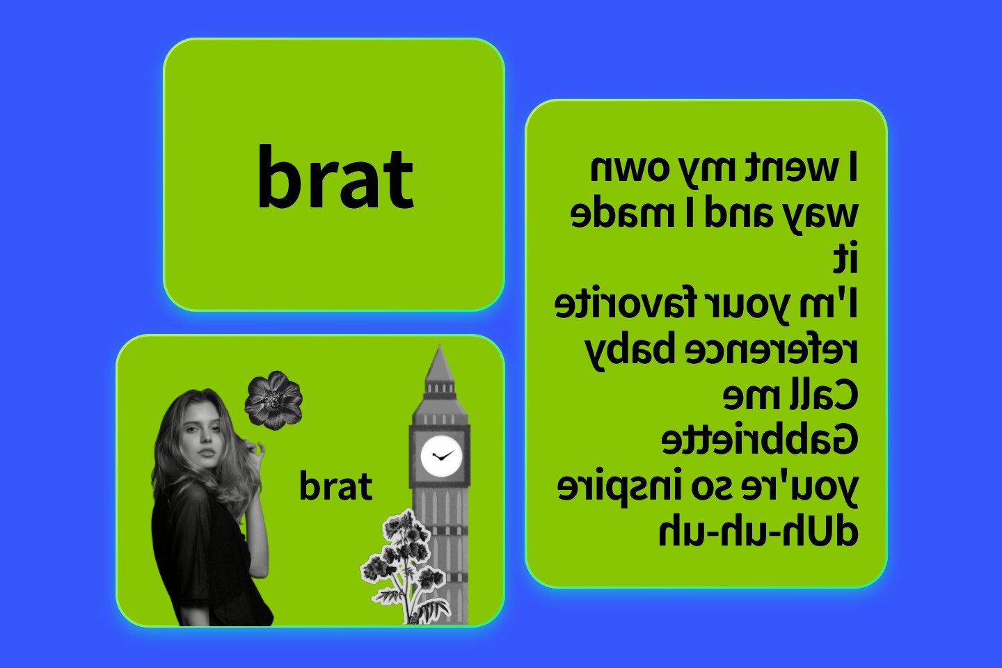 create three different styles brat images with Fotor brat generator