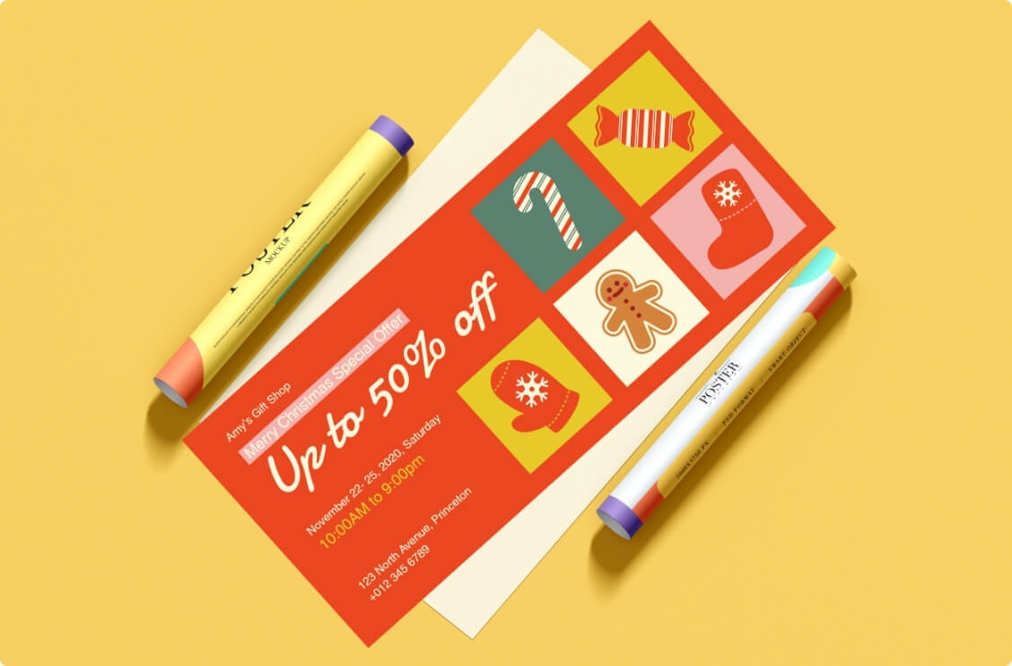 Créer un bon cadeau à personnaliser et imprimer gratuitement dans Fotor