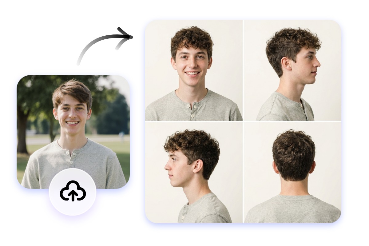 KI Frisuren online testen und gesamte Frisuren mit Fotor sehen