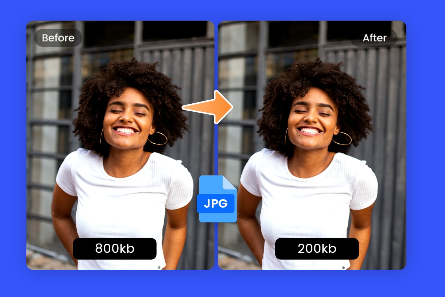 Nén ảnh jpg selfie nữ từ 800kb xuống 200kb trong fotor trực tuyến