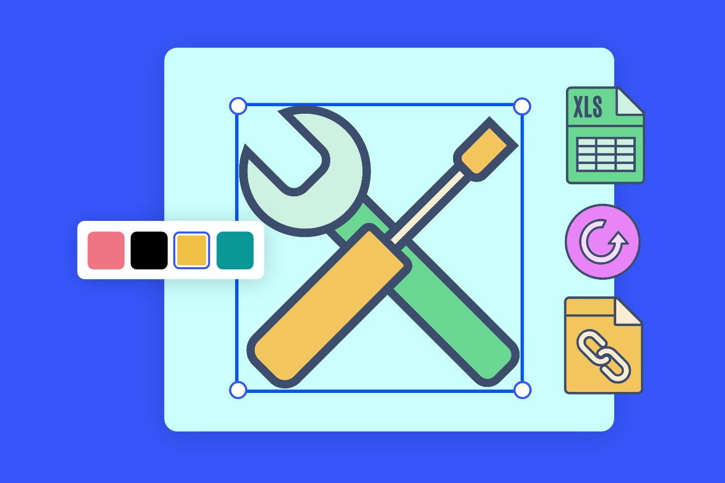 Edit a tool icon in fotor icon editor