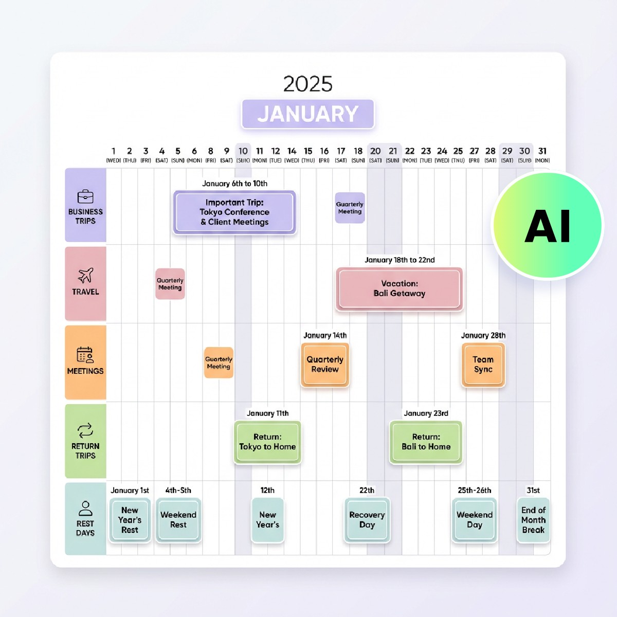 Fotor ai schedule maker banner image