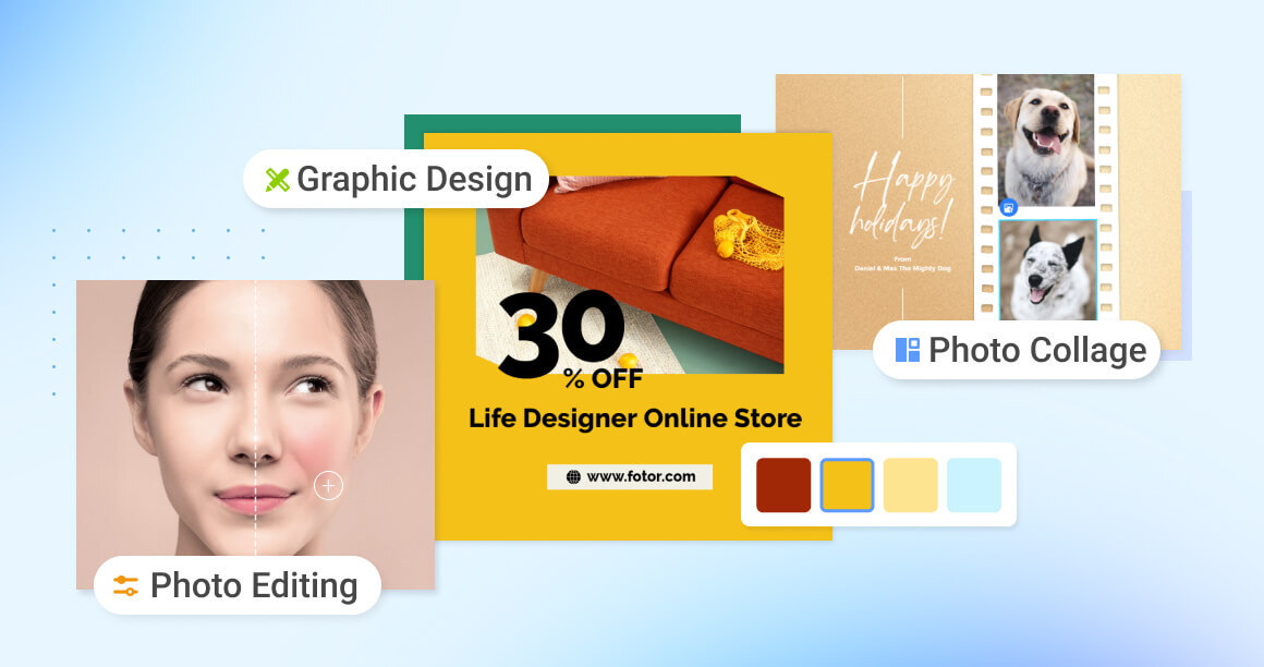 Fotor photo editor design collage