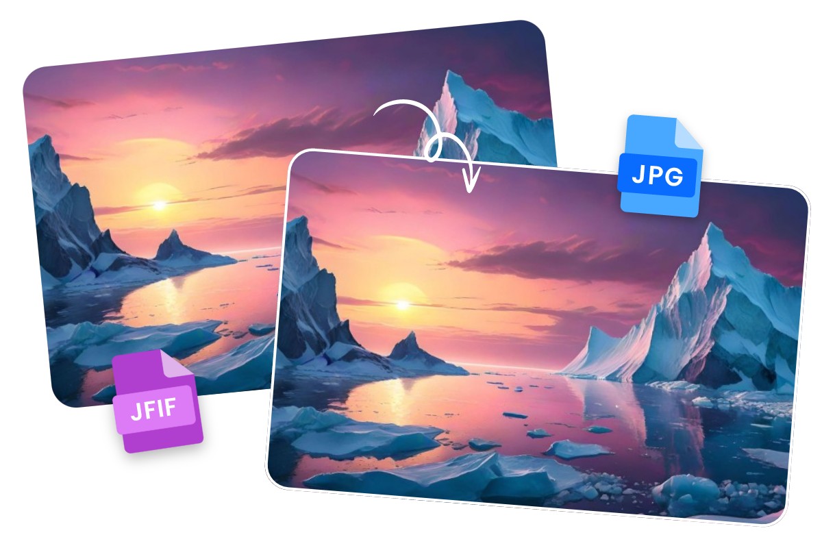 Pintura de paisagem em formato jfif convertida para o formato jpg